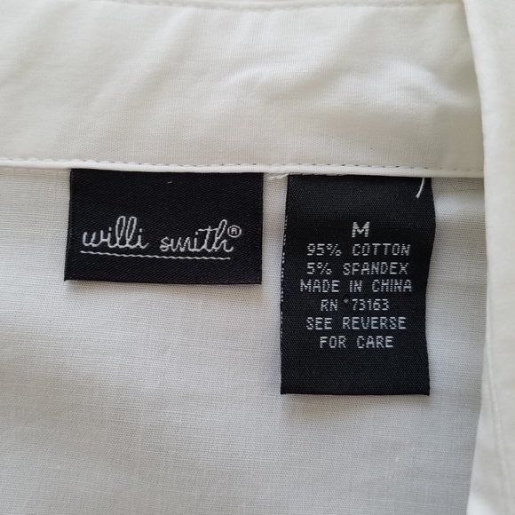 Willie Smith V-Neck button down tunic blouse - Picture 3 of 4